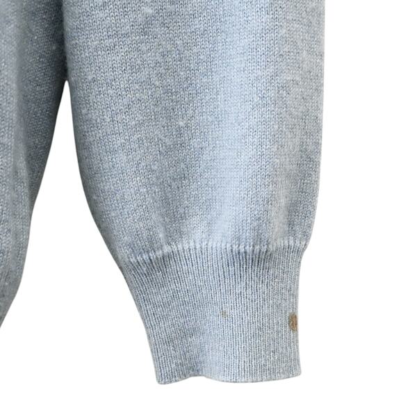 Brunello Cucinelli Sweater Sz XS Blue Cashmere Knit Pullover Quiet Luxury Italy - Picture 6 of 9